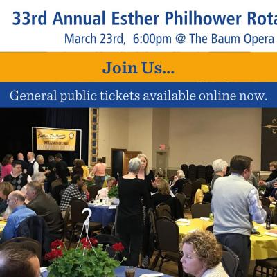 33rd Annual Esther Philhower Rotary Auction