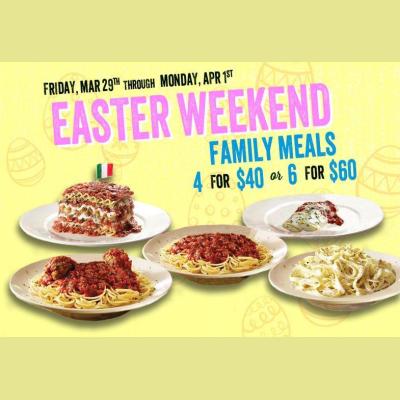 Easter Feasting Made Easy with our Easter Weekend Family Meals!